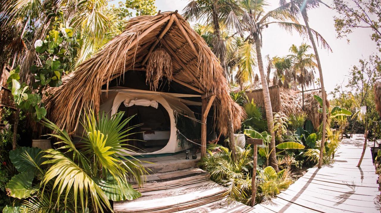 Отель Uman Glamping & Cenote Тулум Экстерьер фото