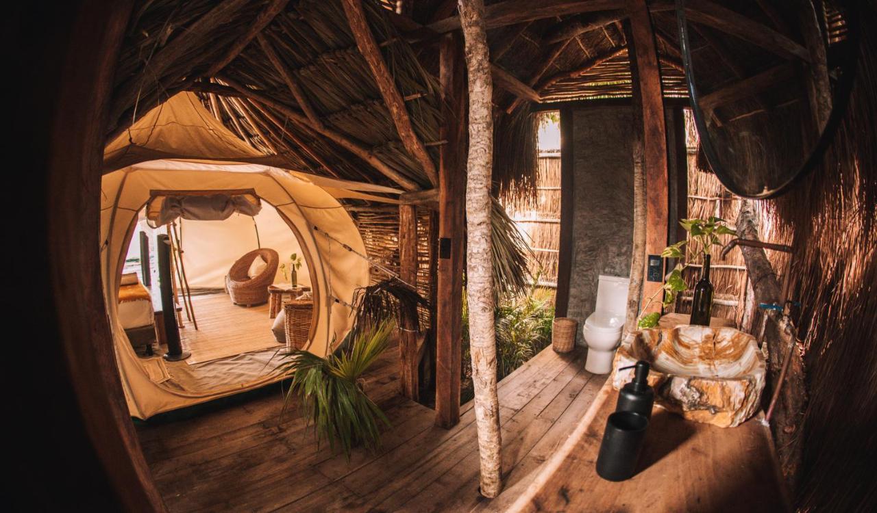 Отель Uman Glamping & Cenote Тулум Экстерьер фото